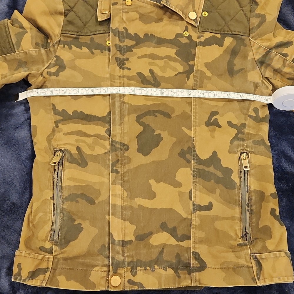 RARE  Zara Mens Camo Biker Couture Jacket Sz M - Picture 8 of 9